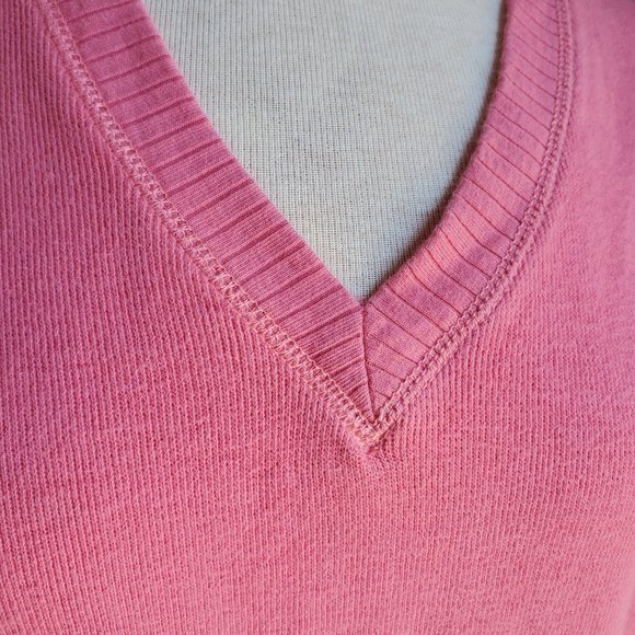 Jag Jeans Pink Comfy Sweatshirt / Sweater V Neck - Picture 3 of 6